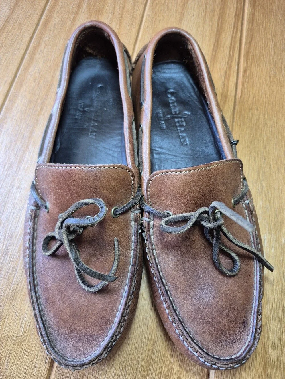 Cole Haan Leather Moccasin Driving Loafers - Mens Size 7